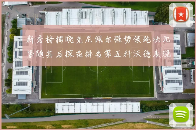 新秀榜揭晓克尼佩尔强势领跑状元紧随其后探花排名第五科沃德表现抢眼位列第三